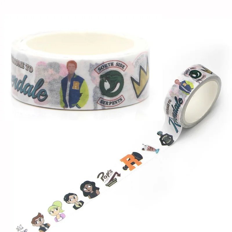 

LX169 Riverdale Washi Tape Masking Tape Decorative Adhesive Tape Sticker Scrapbooking Diary Planner Stationery