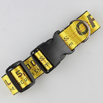Yellow dog collar Модный нейлоновый поводок и ошейник для собак с регулируемым принтом a02 - Цвет: Yellow dog collar
