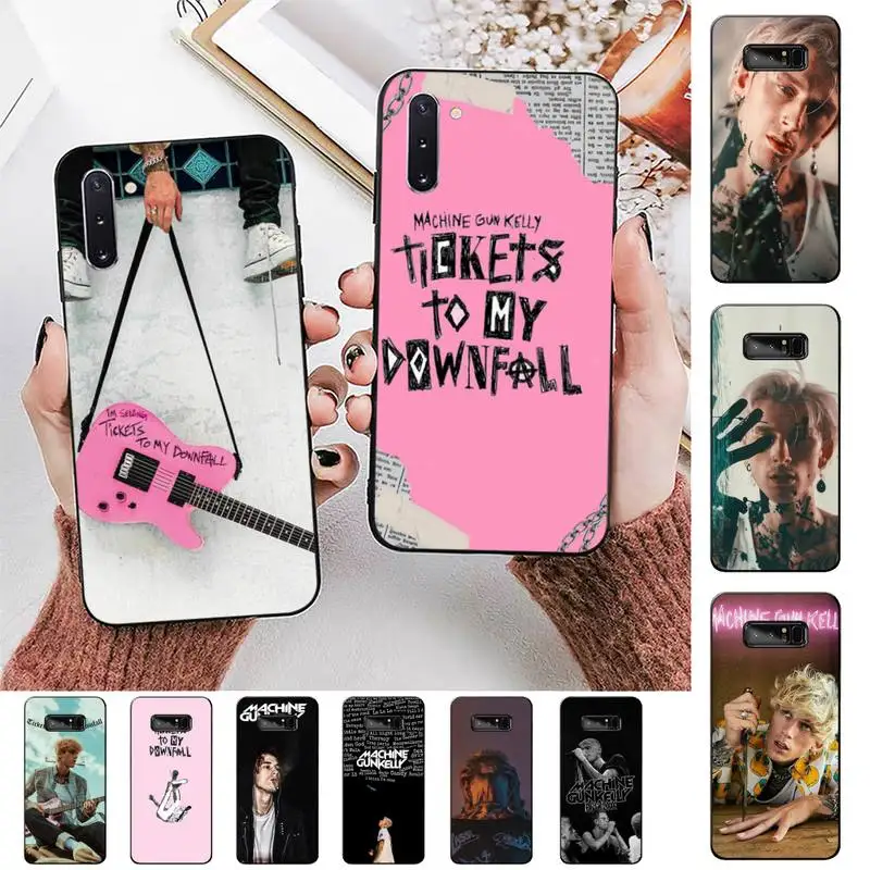 

TOPLBPCS MGK Machine Gun kelly Rapper Phone Case for Samsung Note 5 7 8 9 10 20 pro plus lite ultra A21 12 72