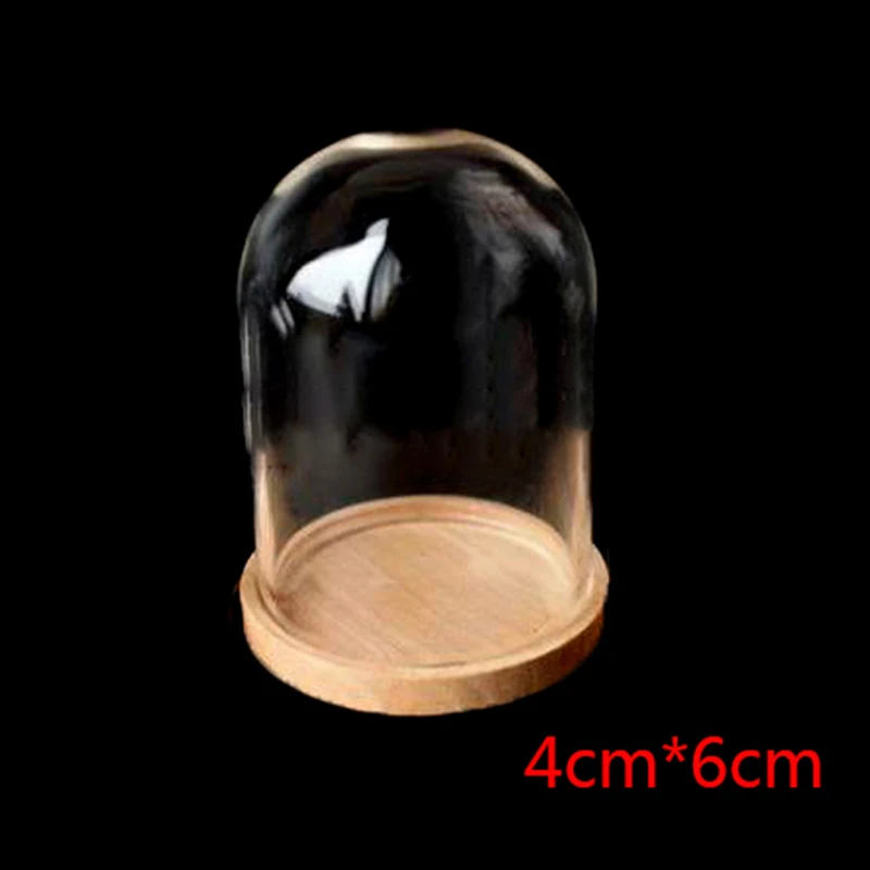 

1pcs 1:12 Dollhouse Miniature Glass Display Bell Jar With Base Dollhouse Decoration Accessories For 1/12 1/6 Scale Dollhouse