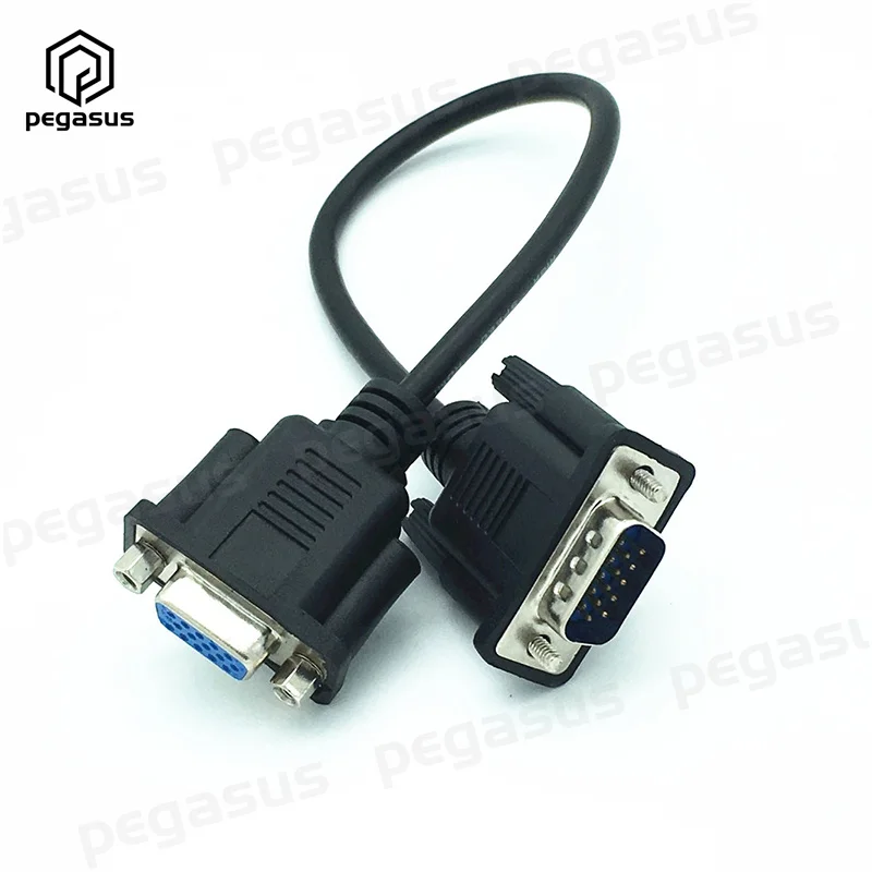 

30CM VGA HDTV/HD15 15PIN Male to Female Cable Can Be Mounted on a Face Plate