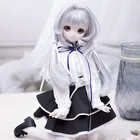 13 14 16 Bjd парик высокая температура Мода Серебряный серый провод Bjd парик SD для BJD куклы