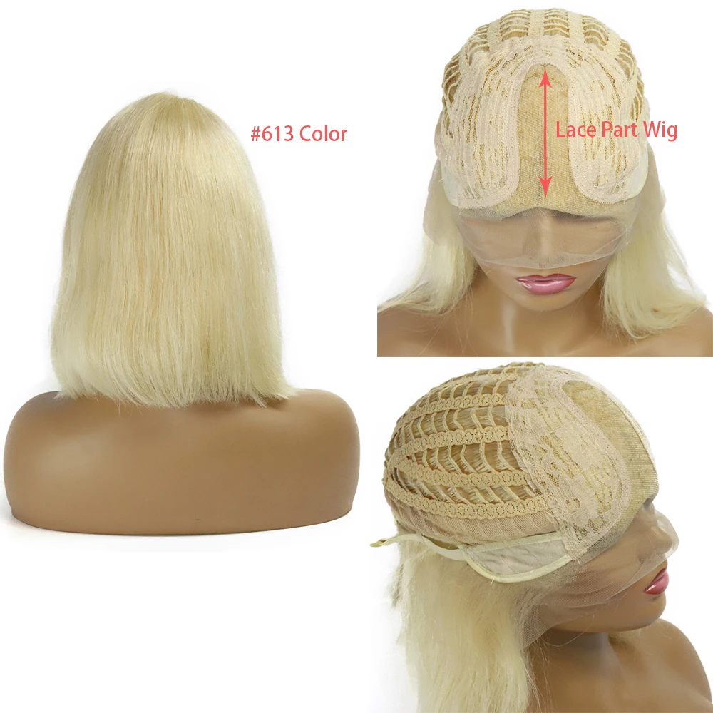 

UBETTA 180% Density 4x4 Lace Front Wigs Closure Front Human Hair Wig Bob Natural 1B27 Remy Straight Glueless Frontal Wigs