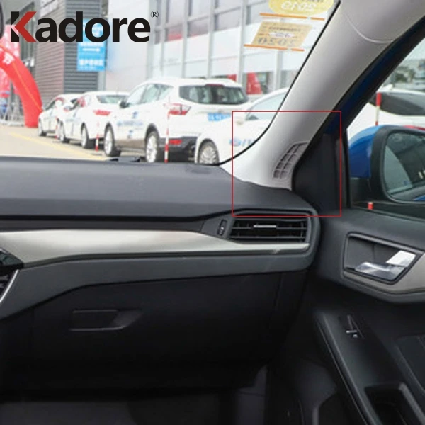 Для Ford Focus углеродное волокно Передняя Крышка Кондиционера отделка розетки переменного тока рамка автомобиля Стайлинг Аксессуары для интерьера