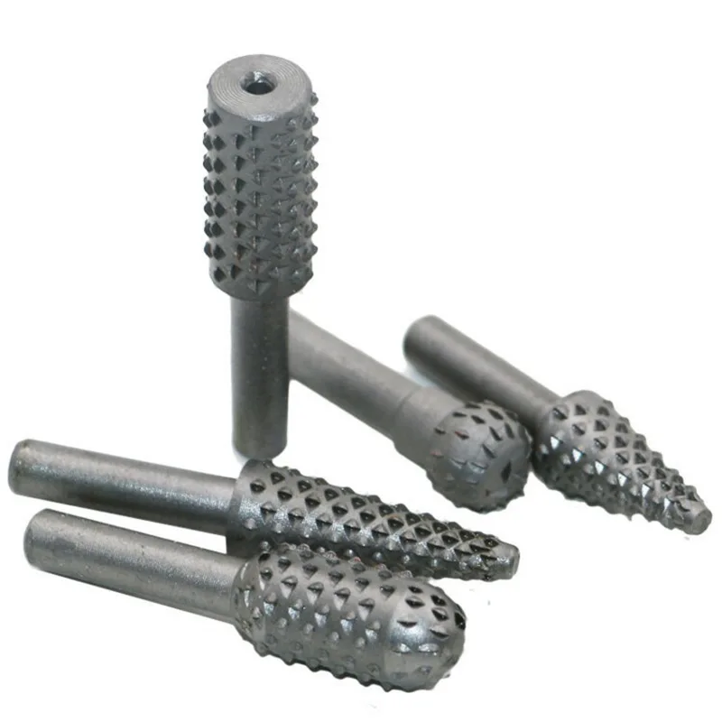 Hot Поворотная Терка стальная пилка 5 штук роторный хвостовик ремешки для терки