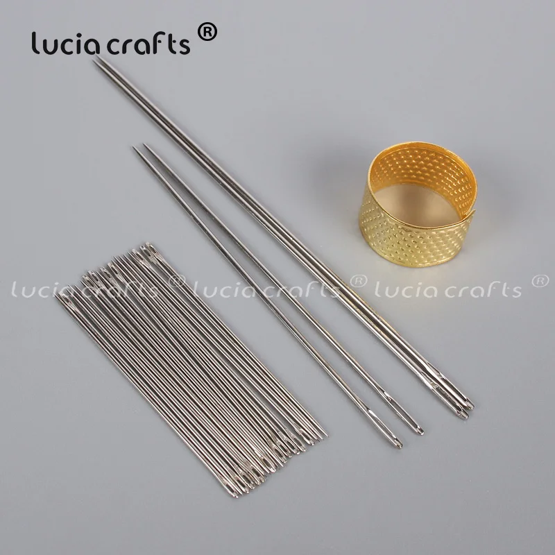 1 компл. Ручная швейная игла большой глаз Толстая вязальная сделай сам для