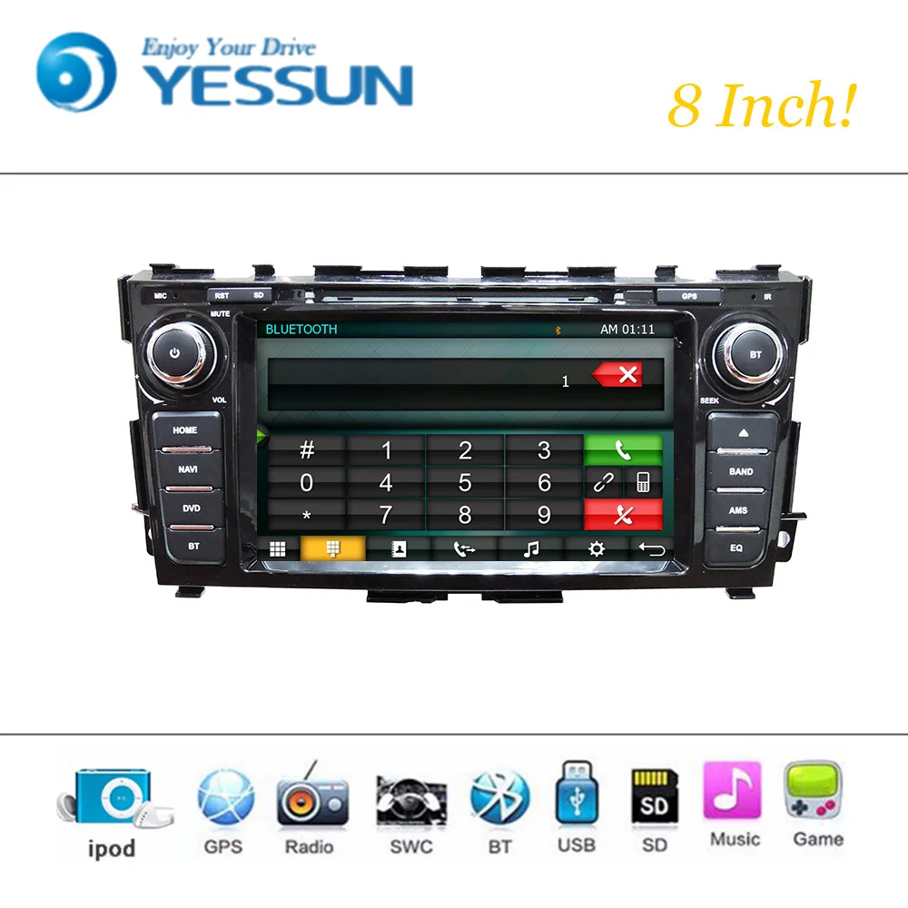 Автомобильный DVD плеер Wince система для Nissan Teana 2013 2015 Авторадио Стерео GPS навигация