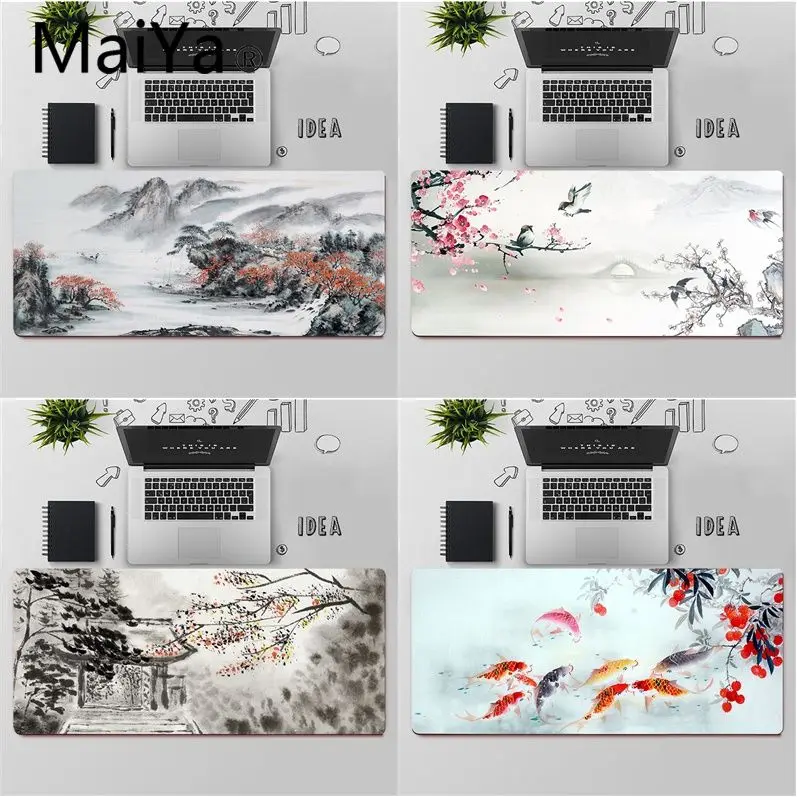 

Maiya Top Quality Chinese style art DIY Design Pattern Game mousepad Free Shipping Large Mouse Pad Keyboards Mat