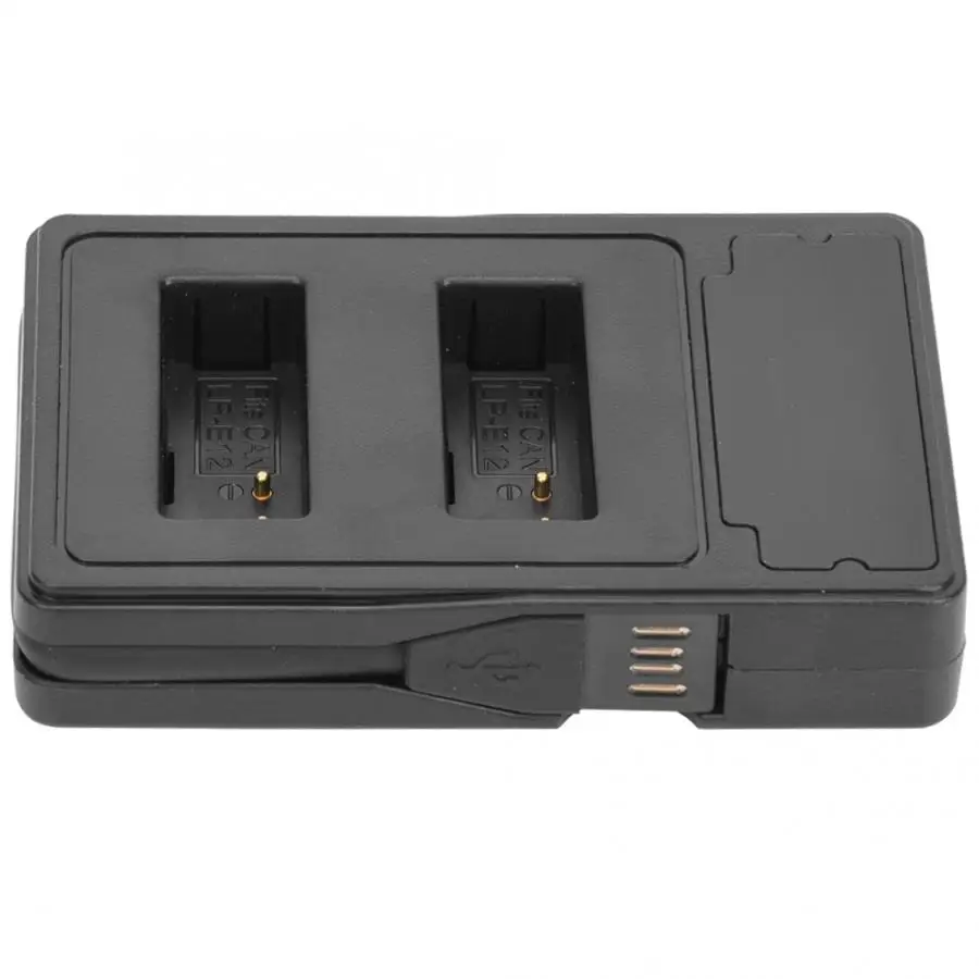 LP-E12 LCD Display Screen Double Charging Stand Camera Battery Charger for Canon DSLR M 100D Kiss X7 Rebel SL1 EOS M10 M50 | Электроника