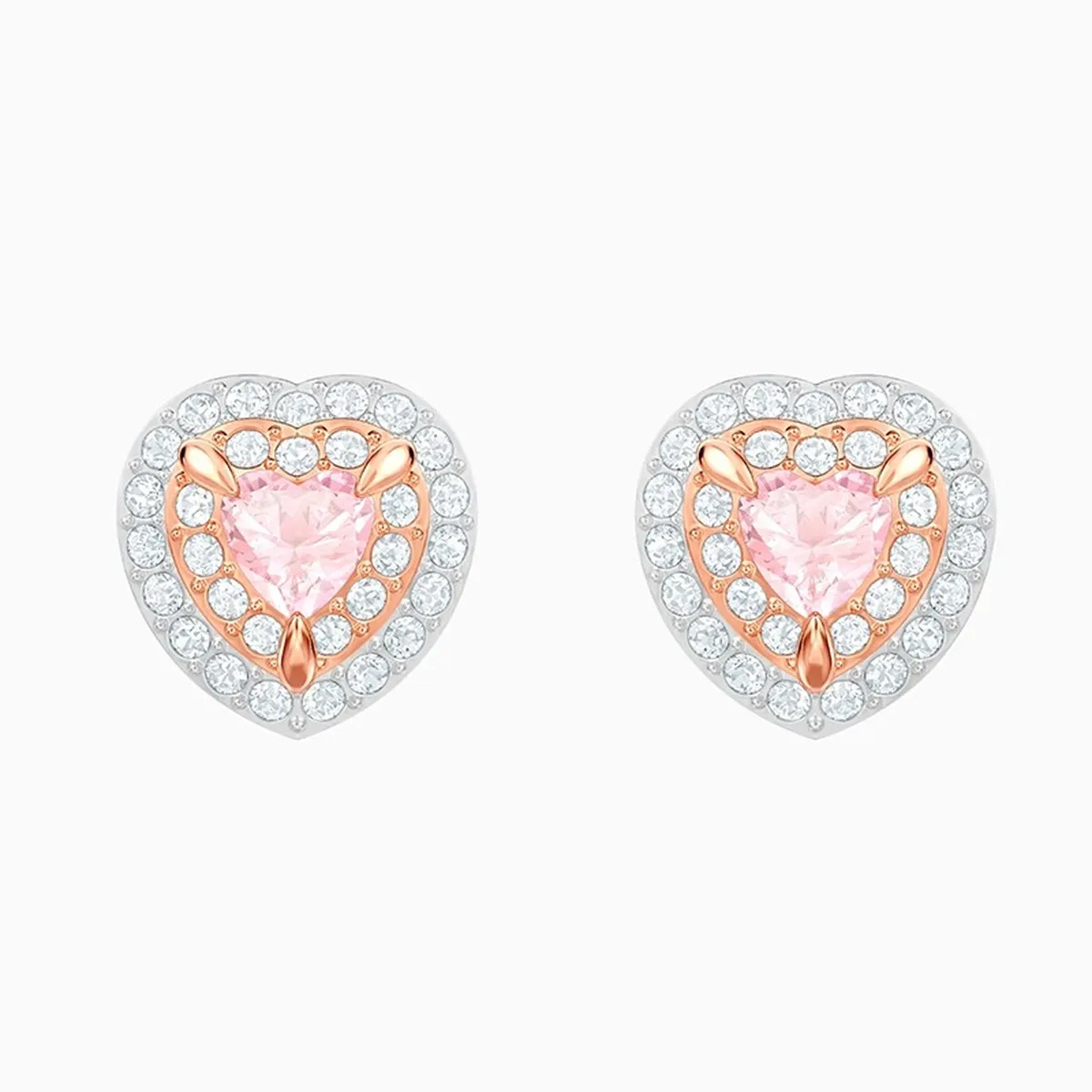 

Fashion Jewelry High Quality SWA Delicate Light Pink Heart Crystal Women's Pendant Necklace Engagement Jewelry Romantic Gift