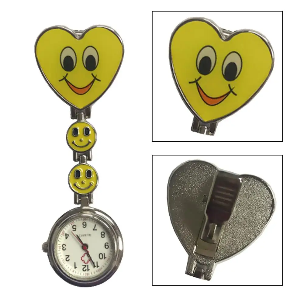 Модные Симпатичные карманные часы медсестры на клипсе булавка кулон туника