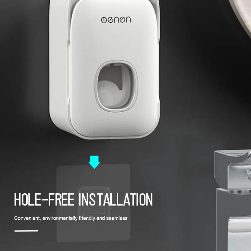 

Bathroom Accessories Toothpaste Squeezers Tooth Automatic Toothpaste Dispenser Dust-proof Toothbrush Holder Wall Mount Stand