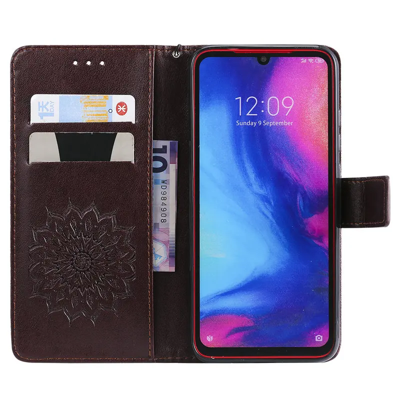 Чехол-книжка Redmi 7 Note7 для Xiaomi Note роскошный чехол с 3D тиснением кожаный