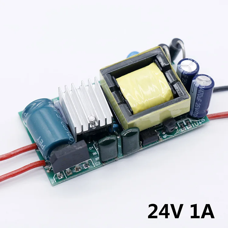 Светодиодный драйвер 220V постоянного тока до DC12V 1A светильник 24V 6 Вт 12 Вт 24 Вт 36 Вт 60 Вт 24В 1A 1.5A светодиодный Питание 12 V светильник трансформаторы 12 Вольт светодиодный - Цвет: 24V 1A 24W