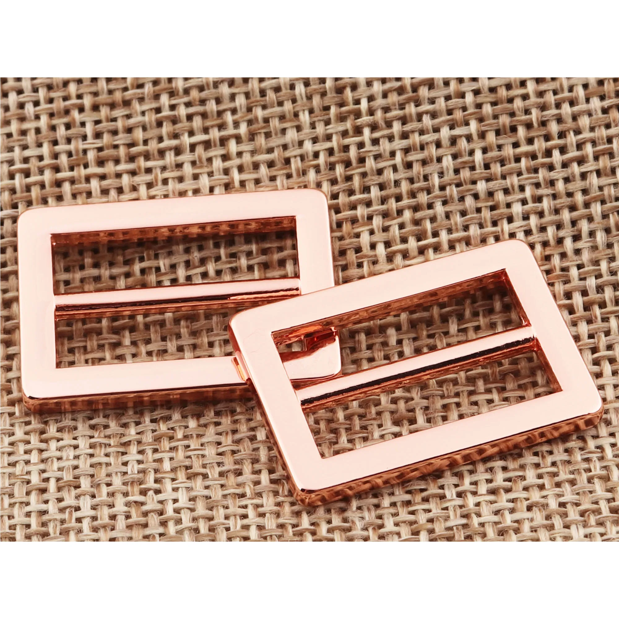 10 шт. металлические розовые золотые скользящие пряжки 20 мм скользящая Пряжка