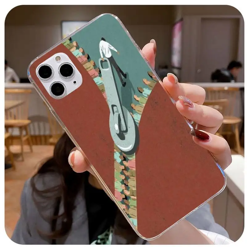Motirunner Visual Artist Soft Phone Case Capa For Iphone 5 6 7 8 11 Plus XR X XS MAX SE2020 IPhone 11PRO Transparent | Мобильные