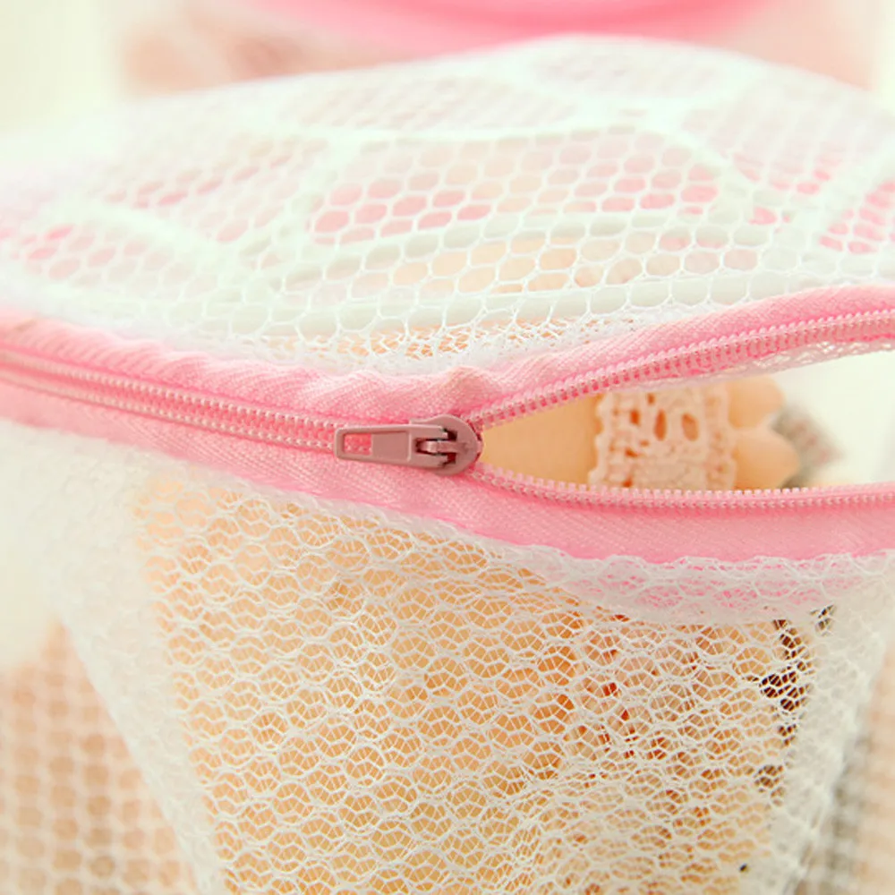 

New Home Use Lingerie Washing Mesh Clothing Underwear Organizer Washing Bag Useful Mesh Net Bra Wash Bag zipper Laundry Bag