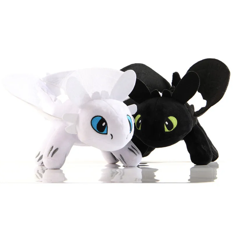 20-50 см поезд ваш Дракон аниме мультфильм черный/белый Беззубик ночная фурия