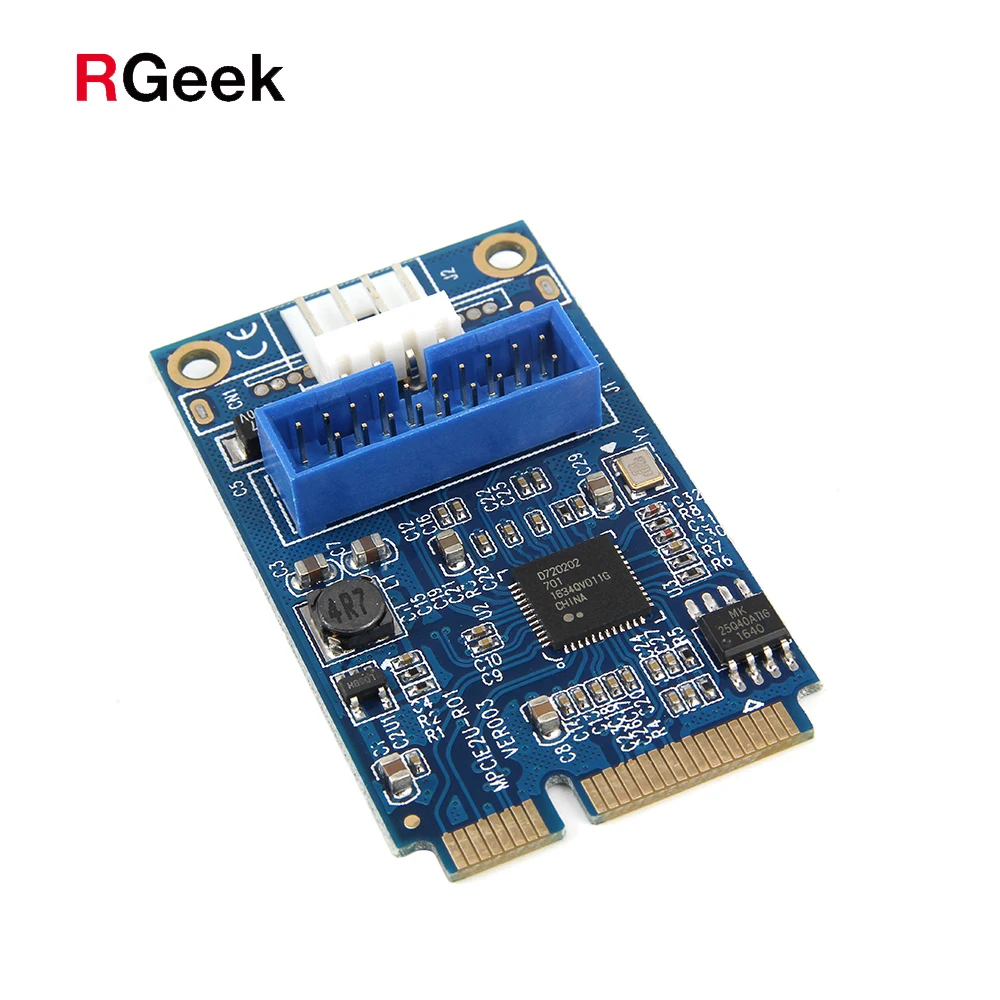 

MINI PCI-E to USB3.0 Adapter Card IDE SATA Mini PCIE to 20Pin/19Pin Expansion Card