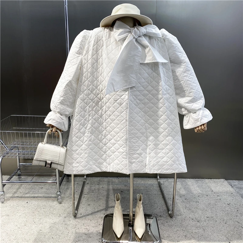 

Новое Брендовое оригинальное дизайнерское тонкое хлопковое платье с большим бабочкой, свободным рукавом-фонариком, отделанным стразами, модель 2021 года