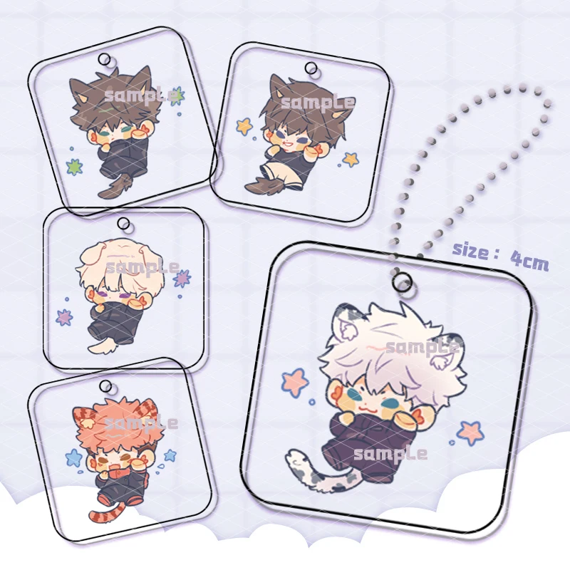 

Jujutsu Kaisen Itadori Yuji Fushiguro Megumi Gojo Satoru 4cm Cosplay PVC Figure Pendant Keychain Figure Kids Toy