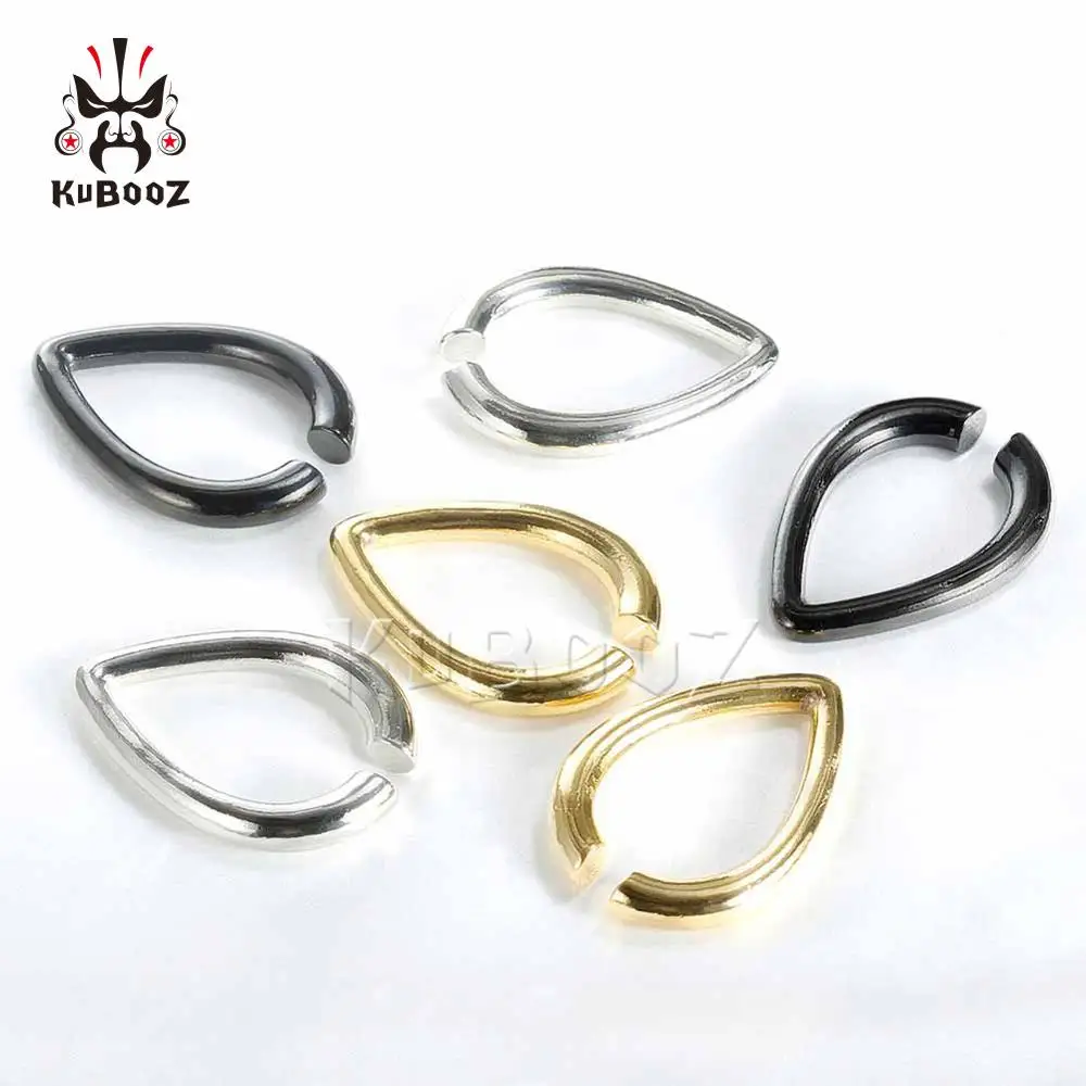 Серьги-клипсы Kubooz Из Нержавеющей Стали Для Пирсинга Ушей разноцветные