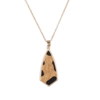 n5525 zwpon abalone shell arrow long necklace for women 2020 fashion leather arrowed pendant necklace pendant jewelry wholesale