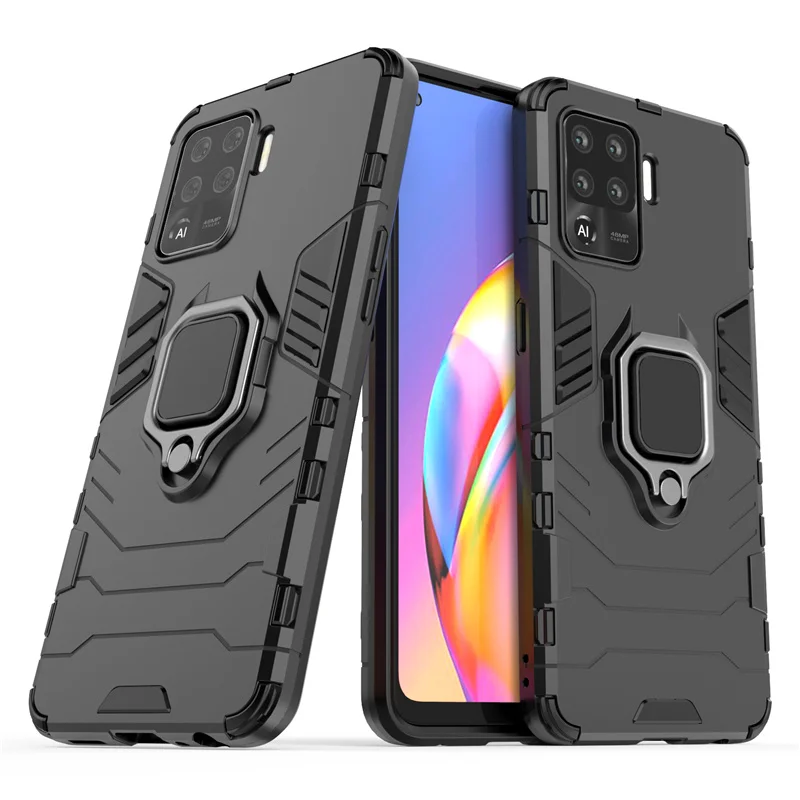 For Case OPPO Reno 5 Lite Cover For Reno 5 Lite Coque Shockproof Kickstand Holder Magnetic Armor Case For Reno 5 Pro Lite Fundas