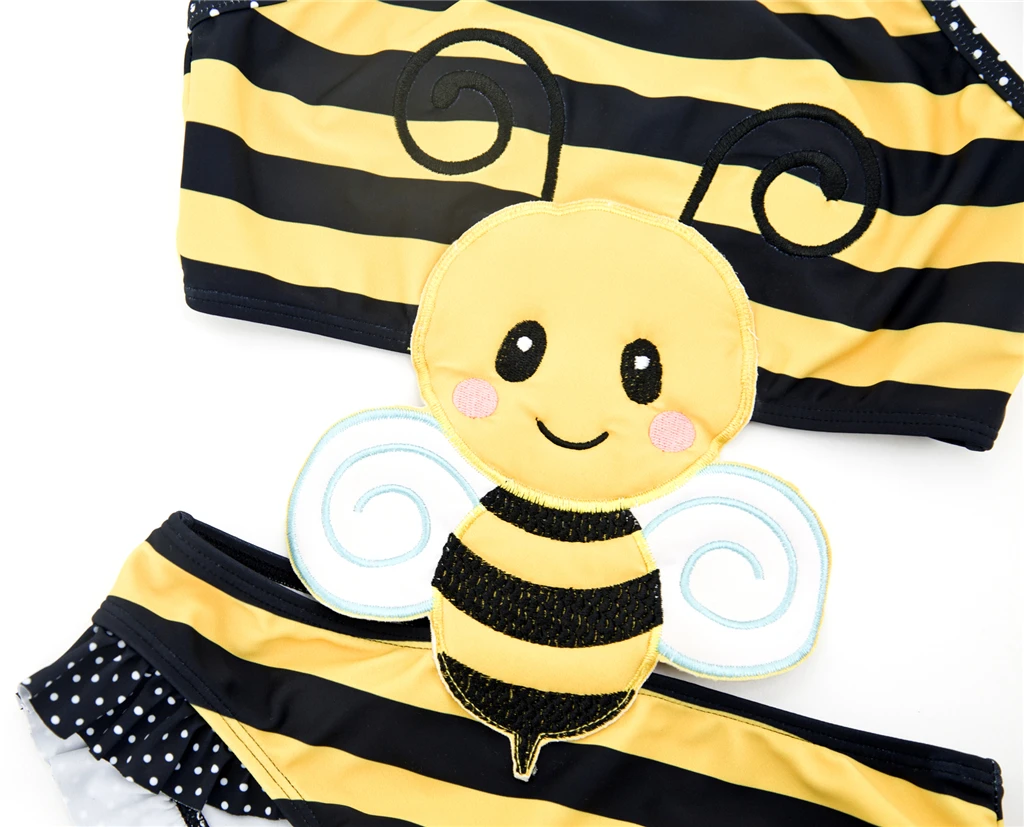 Слитный купальник Honeyzone для новорожденных девочек детский с вышивкой в виде