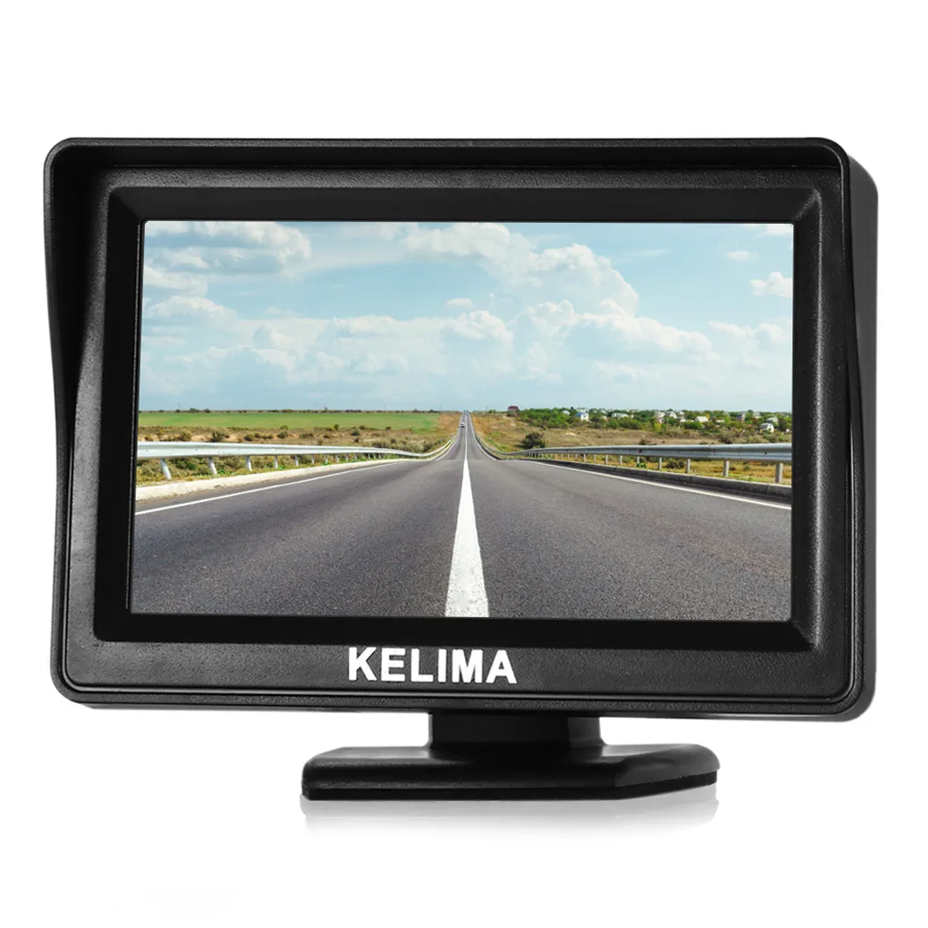 

Car Monitor 4.3 inch AV Interface Reversing Backup Display Two Input 12-24V