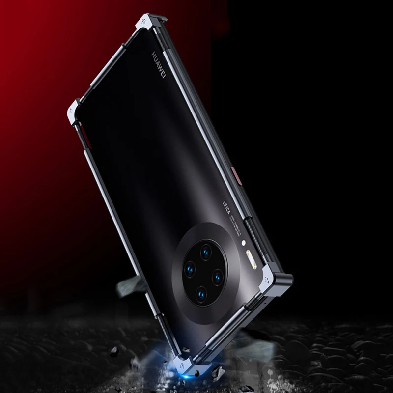 metal bumper shockproof phone cases for huawei p40 pro p40 case aluminum metal frame cover honor 30 pro 30s v30 mate 30 pro case free global shipping