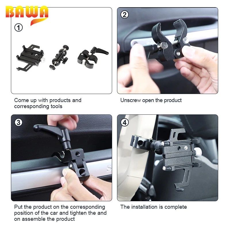 bawa universal car phone holder accessories car cell phone support interior parts support for mobile phone car free global shipping