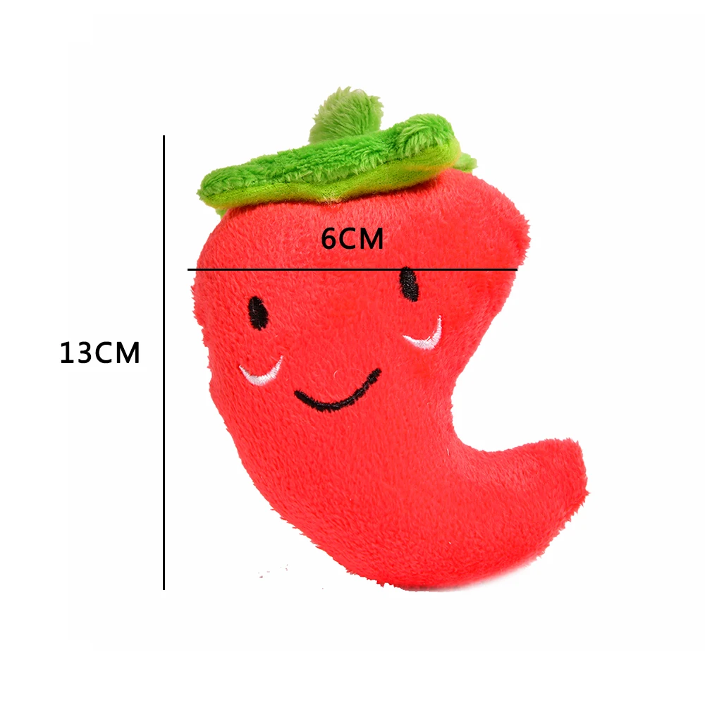 Chili Игрушка-пончик из хлопка для домашних животных, милый маленький щенок, игрушка для жевания, кряканье, собачьи жевательные игрушки-пончики, мопс - Цвет: Chili