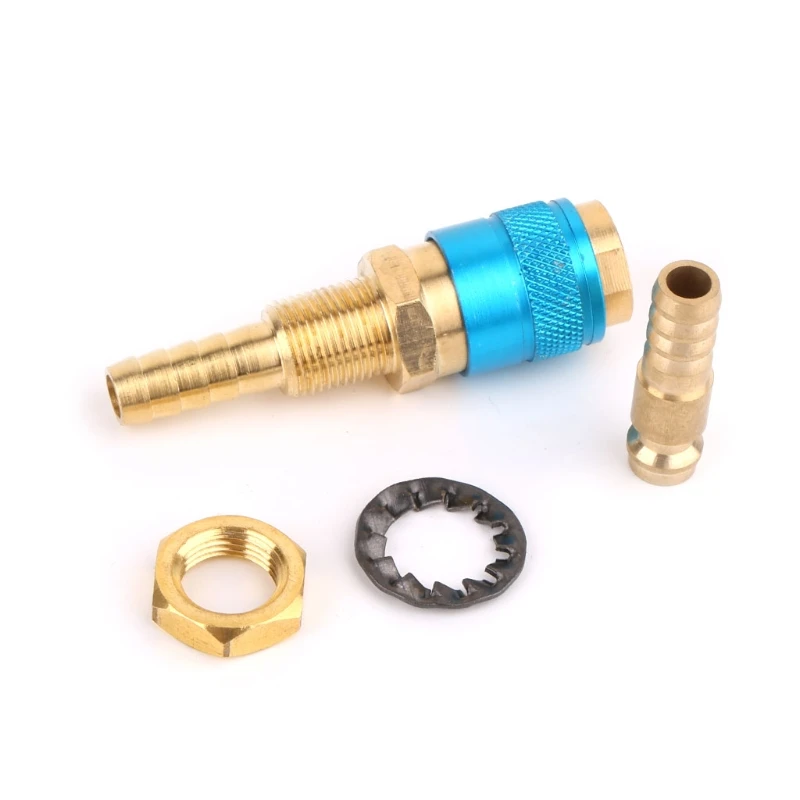 

Water Cooled Gas Adapter Quick Connector Fitting For TIG Welding Torch +8mm Plug
