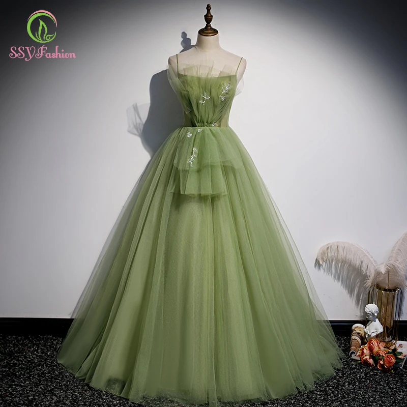 Женское облегающее вечернее платье SSYFashion длинное трапеция на бретелях светло