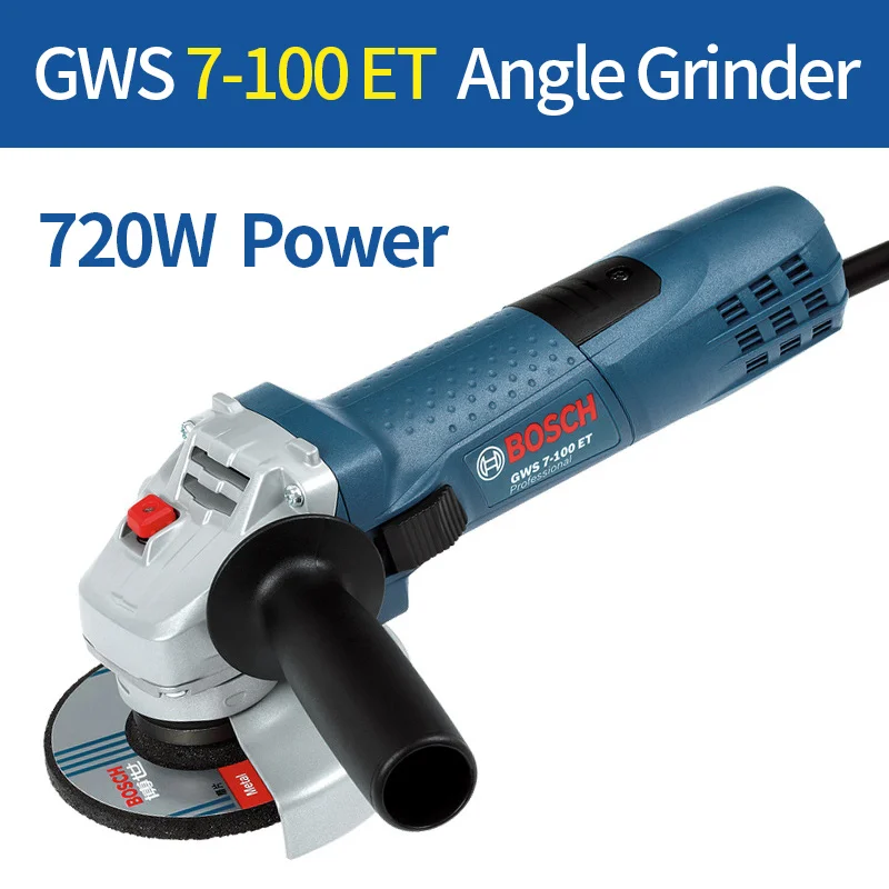 GWS 7-100ET Bosch GWS Series Angle Grinder Metal Cutting Polishing Machine Upgrade New Metal Polishing Machine - Цвет: GWS 7-100ET