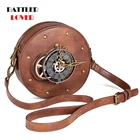 Роскошные Дизайнерские дамские сумочки в стиле стимпанк, мессенджеры на цепочке, Кожаный клатч на плечо, кошелек, 2020