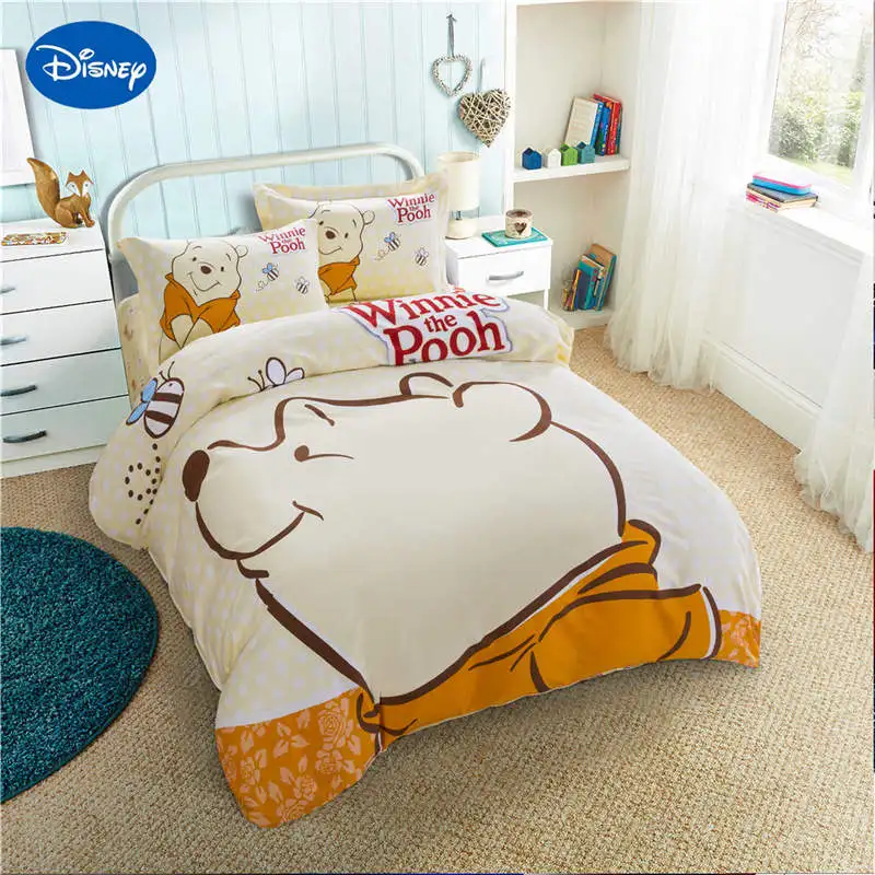 Комплект постельного белья с Винни пухом для мальчиков размера queen стеганое