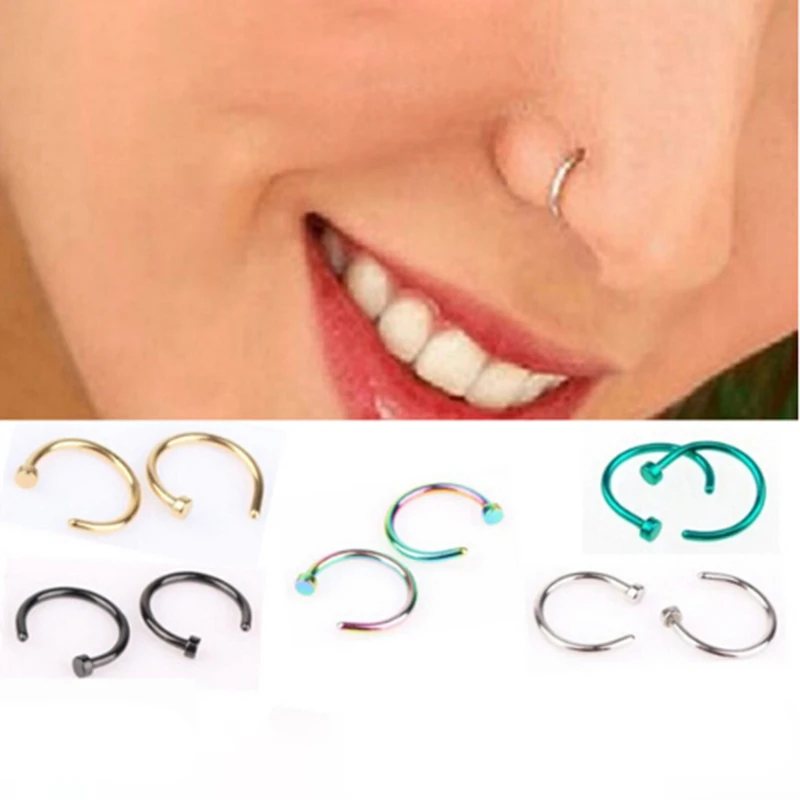 Кольца и штифты для носа Модные Ювелирные Украшения тела | аксессуары