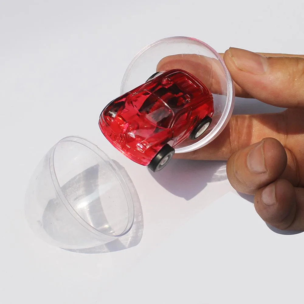 Прозрачный пластиковый шар сюрприз капсулы игрушка с изнутри разные автомобили