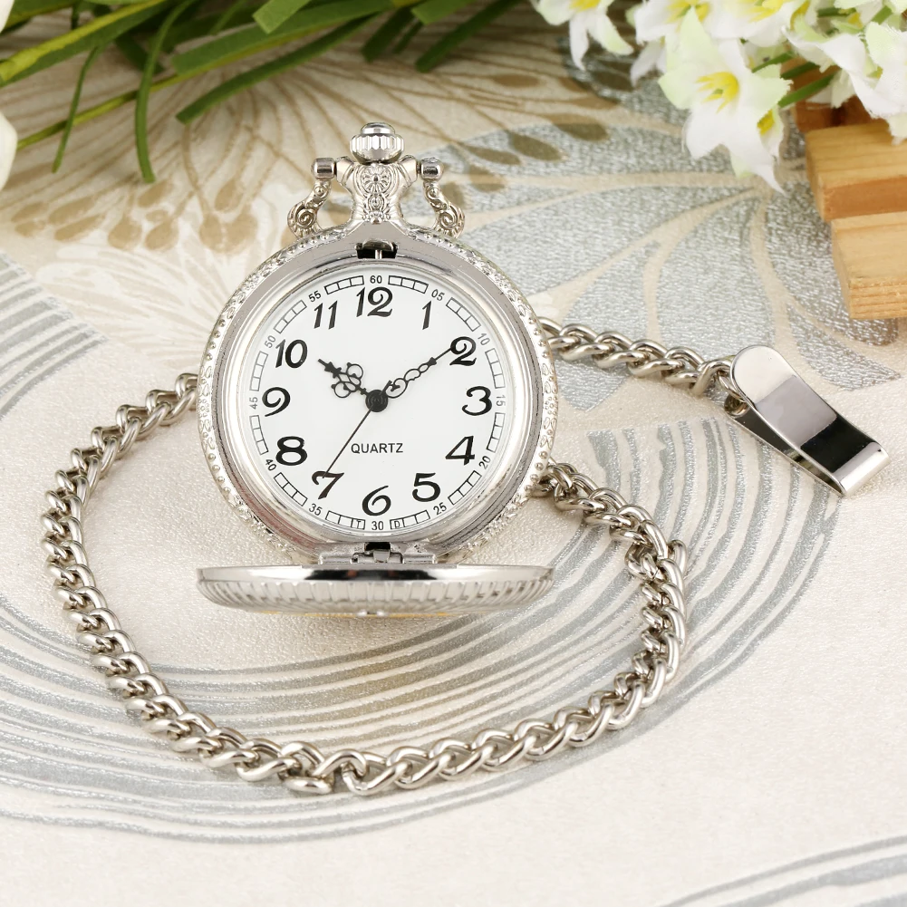 

Retro Quartz Pocket Watch Full Hunter Steampunk Fob Watches 30CM Chain Pendant Nice Gift for Men Women Friends reloj de bolsillo