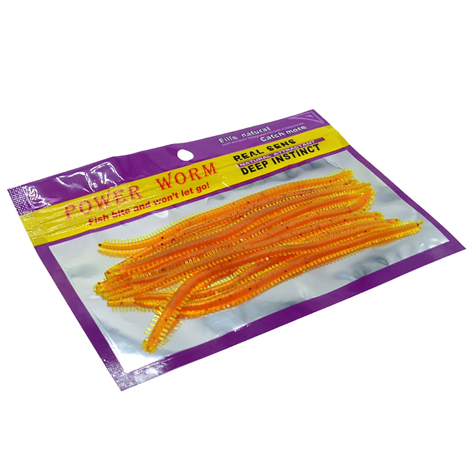 10 шт. бионических дождевых червей Мягкая силиконовая приманка рыболовные