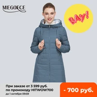 miegofce 2021 new design jacket womens coat windproof warm female parka european and american female model womens coat