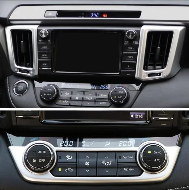 Для Toyota RAV4 2014 2018 стеклянная панель переключателя подъема искусственная