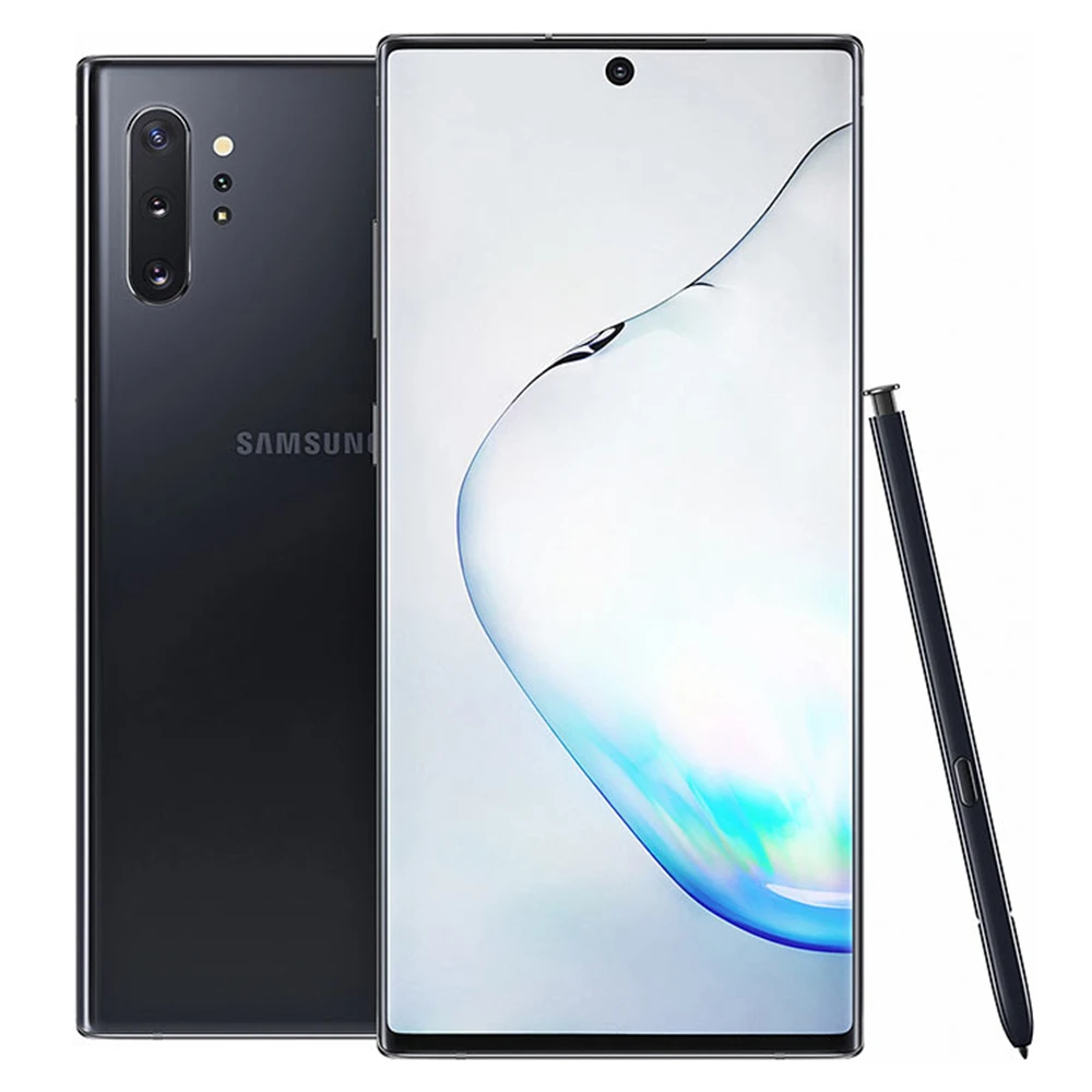 Samsung Galaxy Note10+ Note10 Plus N975U1 Original Mobile Phone Snapdragon 855 Octa Core 6.8" Dual 16MP&ampDual 12MP 12GB RAM&amp512GB |