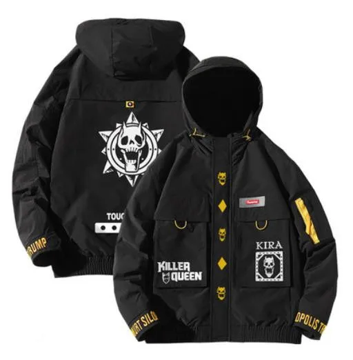 Женская куртка с принтом Необычные приключения Джоджо рабочая Кира йошикаге