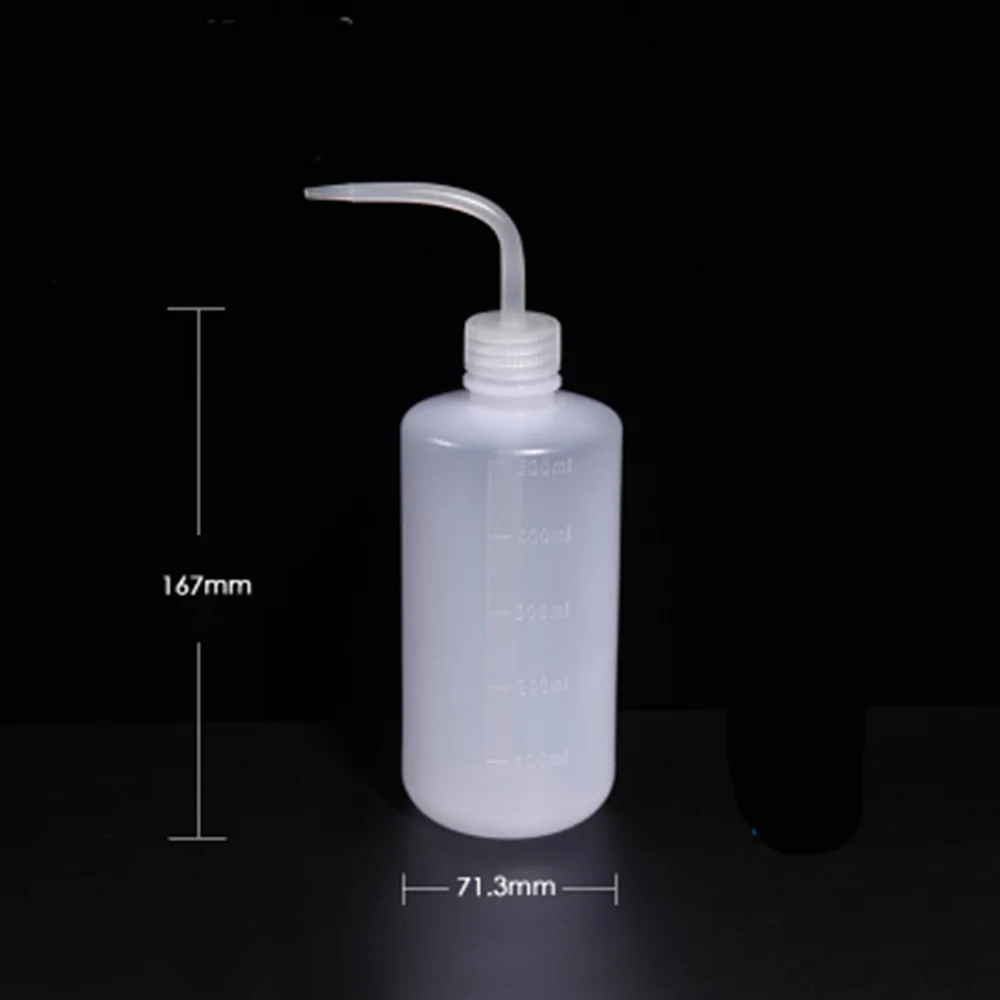 2 шт./лот 500 мл прозрачная пластиковая бутылка для выдавливания тату мытья