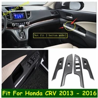 lapetus abs inner door window lift switch button panel cover trim fit for honda crv cr v 2013 2014 2015 2016 carbon fiber look