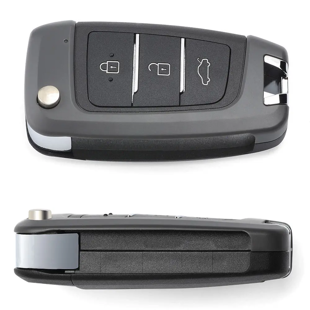 KEYECU Модернизированный Складной Дистанционный брелок FSK 433 92 MHz ID46 для hyundai H 1 iMax iLoad