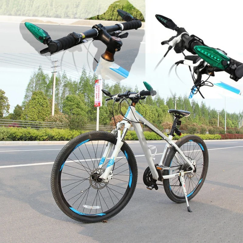 

1 Pair Waterproof Bike Handlebar Grips Light Bike LED Bicycle Safety Lights Cycling Lamp Of Grip USB Rechargeable Horns24